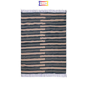 Fabricant indien de la plus haute qualité 100% coton matériel fait à la main tapis tissés d'intérieur à vendre au prix de gros - Product Image 1