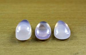 Cabochons en forme de poire lisse en pierre précieuse de quartz lavande naturelle pour la fabrication de bijoux - Product Image 3