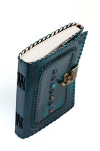 Hot Selling Get Your Own Stone Studded Personal Planner Handmade Genuine Leather Draw /Sketch / Paint Journal Cum <b>Note</b> Pad <b>Book</b> - Product Image 5
