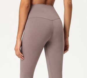 Leggings de pantalón de Yoga de cintura alta para mujer Tela de punto de alta calidad con bolsillo para deportes - Product Image 1