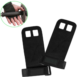 Poignée de sport en cuir, accessoire de musculation à 2 trous, différentes couleurs, sportifs, pour la gymnastique - Product Image 2