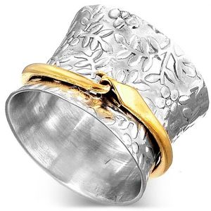 Anillo de Plata de Ley 925 con gemas, joyería hecha a mano con diseño de flecha esmaltada en oro, para meditación - Product Image 2