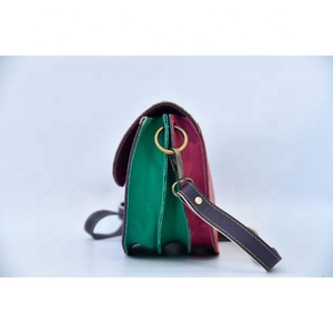 Sac à bandoulière en cuir véritable imprimé animal sac en cuir coloré avec sac à main en cuir recyclé imprimé léopard sac à main pour femme - Product Image 5