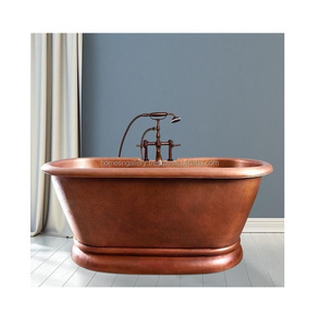 Independiente de cobre pulido Look diseñador nueva bañera de cobre puro moderno de lujo Hotel bañera - Product Image 3