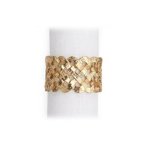 Anillo de Servilleta de Latón con Diseño Maravilloso, Forma Redonda, Color Dorado, para Bodas, Disponible en Tamaños Personalizables, Decoración de Mesa, de la India - Product Image 1