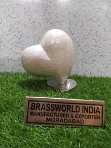 Urne funéraire pour adulte style américain, souvenir cœur brun, fournitures funéraires, Metal Brassworld India - Product Image 4