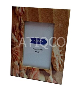 Cadre photo en bois Atiqco avec un design floral attrayant, impression numérique 6 couleurs, modèle 787783 - Product Image 5