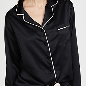 New arrival fashionable trending latest design satin Pajamas <b>long</b> <b>sleeve</b> women sleepwear girlish <b>night</b> wear for women - Product Image 1