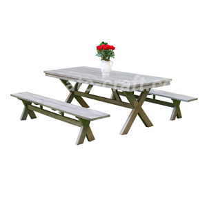 Banco de comedor clásico de madera, muebles de lujo modernos KD para jardín al aire libre, 1800s - Product Image 2