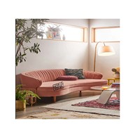 Ensemble canapé et fauteuil en bois rose, meubles de maison moderne, décoration pour la maison, le salon et le bureau