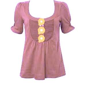 Camiseta de punto de algodón para mujer, top de diseñador de peplum, DaisyApparel en la India, colección de verano a la moda - Product Image 3