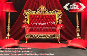 Nawab Walima Stage Furniture New Design <b>Gold</b> Plated Furniture Muslim Wedding Stage Furniture - Product Image 6
