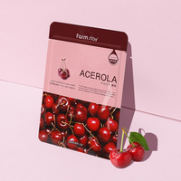 Masque de différence VISIBLE de la ferme en feuille ACEROLA-fabriqué en corée cosmétique-anti-âge anti-rides blanchissant visage lifting humide