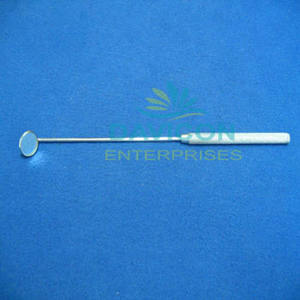 Espejo laríngeo con mango, 3 18mm de diámetro | Instrumento de diagnóstico ENT para examen de garganta, acero inoxidable - Product Image 2