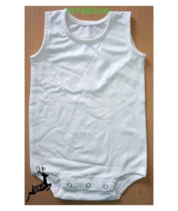 Nuevo Pelele de Bebé Unisex de Otoño, Fabricado en Tirupur, India, de Punto con Spandex/Fibra de Bambú, Manga Corta y Botones a Presión - Product Image 4