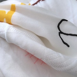 ผ้าห่มผ้าฝ้าย100% ธรรมชาติผ้านิ่ม2ชั้นความกว้าง125ซม. 50นิ้วผ้าห่มเด็ก120แกรมเย็บผ้าคุณภาพสูงยั่งยืน - Product Image 5