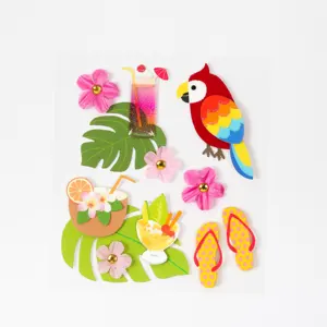 [7] Scrapbooking Supplies 3D Handmade Bird Sticker for Educational Toy