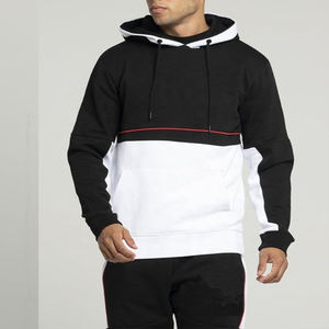 เสื้อฮู้ดแขนยาวผ้าฝ้ายเทอร์รี่ฝรั่งเศส100%,เสื้อมีฮู้ดผูกเชือกกระเป๋าจิงโจ้ที่หมวกและยาง - Product Image 2