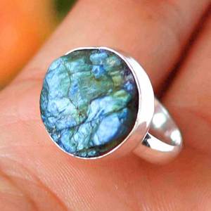 Bracelet de cheville en labradorite naturelle pour femme, cabochon en pierre de lune arc-en-ciel, pierre précieuse, support en pierre - Product Image 2