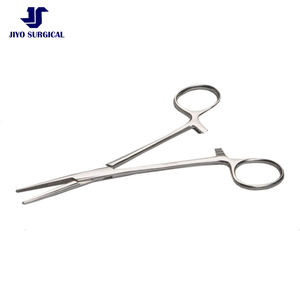 กรรไกรสแตนเลสแบบกําหนดเองตรงและโค้งผ่าตัดคุณภาพสูง คีมเคลลี่ CE ISO ได้รับการอนุมัติ - Product Image 3