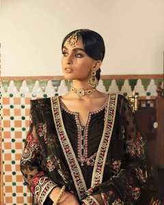 Colección de Shalwar Kameez, bordado frontal hecho a mano, indio, paquistaní - Product Image 6