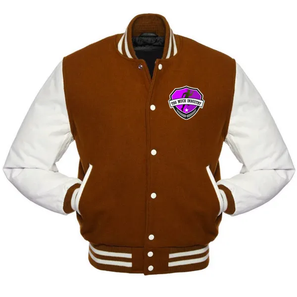 2022 Top Kwaliteit Chaquetas Varsity Jacket Streetwear Lange Mouwen Fleece Dikke Unisex Geborduurde Custom Logo Mannen Honkbal Jacke