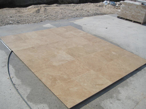 2024 New Arrival Walnut <span class=keywords><strong>travertine</strong></span> cao cấp chất lượng đá tự nhiên hiện đại Mài loạng kết thúc đánh bóng sàn cho dấu sàn gỗ - Product Image 6