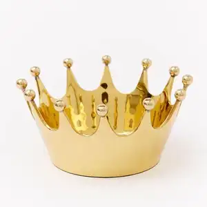 Золотая Корона для девочек, необычный новый дизайн, стильная стандартная Корона лучшего качества для продажи