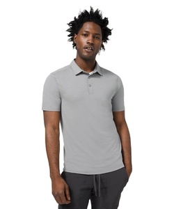 Polo de golf unisexe à séchage rapide OEM pour hommes et femmes, personnalisable avec logo, en polyester, t-shirt polo vierge. - Product Image 1