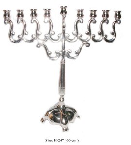 Top selling Aluminum Menorah candle holder at wholesale price - Product Image 1