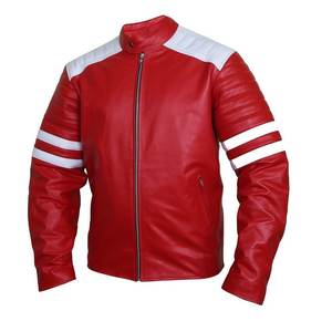 Pu cuero para hombre negro cuero moda cremallera motocicleta chaqueta para hombre - Product Image 1