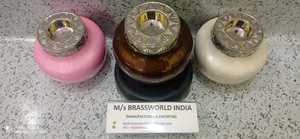 TROIS COULEURS DIFFÉRENTES DE LA LUMIÈRE DES BOUGIES DE CRÉMATION URNE FUNÉRAIRE BRASSWORLD INDE - Product Image 3