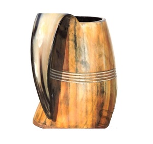 Taza vikinga de cuerno Natural para beber cerveza, taza hecha a mano, diseño de moda - Product Image 6