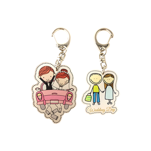 <b>Customized</b> Irregular Acrylic Keychain Handmade Craft <b>Key</b> <b>Ring</b> for Valentine's Day Gift - Product Image 6