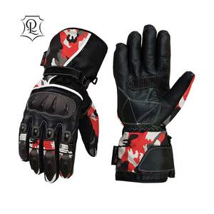 Guantes de conducción personalizados de alta calidad, de cuero PU, para motocicleta, carreras y motociclismo - Product Image 2