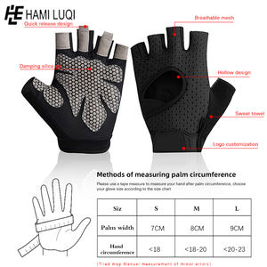 wholesale Workout Gym <b>Gloves</b> Weight lifting Black <b>Sports</b> <b>Glove</b> Half Finger - Product Image 4