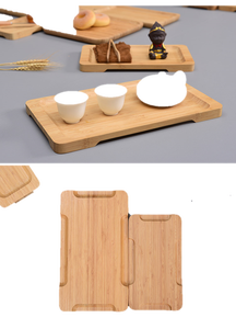 Plateau de service en bambou écologique, nouveau Design, vaisselle, ustensile de cuisine en bambou - Product Image 6