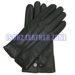 Guantes de Invierno Térmicos de Cuero ISONZ de Primera Calidad, Hechos a Mano con Piel de Oveja y Cuero de Ciervo Genuinos para Hombre - Product Image 1