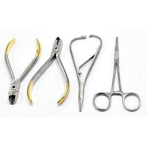 <b>Safety</b> Point Dental TOOLS TRAY KIT ORTHODONTIC PLIERS KELLY FORCEP LIGATURE DISTAL END <b>CUTTER</b> - Product Image 1