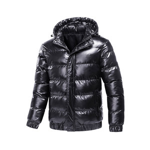 Chaqueta Casual de Invierno con Cuello Alto, Estilo Burbuja, de Mezclilla, Ligera y Acolchada, de Alta Calidad, Servicio OEM, Poliéster/Algodón - Product Image 1