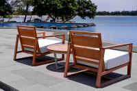 Silla Soffa Cattalina Bali Indonesia de Madera de Teca, Diseño Moderno y Minimalista, Duradera, Ecológica, para Sala de Estar, Hospital o Exteriores