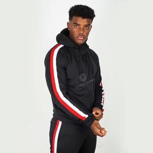 Design Your Own Tracksuit Custom Stripe Cotton Polyester Wholesale Mens Tracksuit - Product Image 1