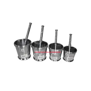 Stainless Steel Shiny Polish Handmade Casting Mortar and Pestle Made in India Home Remedies Used Wholesale and Manufacturers - Product Image 1