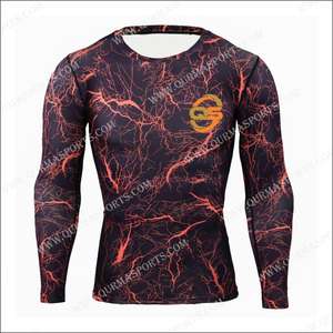 T-shirt de compression à sublimation personnalisée, col rond, manches courtes, 100 % coton, écologique, grandes tailles et respirant - Product Image 6