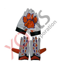 Guantes de fútbol americano personalizados ULTRS silicona pegajosa antideslizante Palma sublimada Camo superior transpirable de talla grande opciones personalizadas - Product Image 4