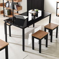 Bureau de travail moderne en fer à hauteur réglable avec finition thermolaquée, mobilier commercial pour bureau à domicile
