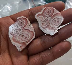 Rhodochrosite ธรรมชาติ Cabochon Slice อัญมณี - Product Image 2