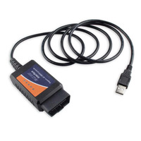 Escáner OBD2 USB ELM 327 para Automóviles para PC V1.5A, Compatible con Herramienta de Diagnóstico de Interfaz OBD