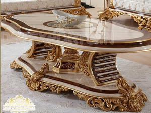 Juego de Sofás Tallados a Mano para Sala de Estar, Juego de Sofás de Lujo para Sala de Estar, Muebles de Alta Calidad, Muebles de Sala de Estar de Estilo Francés - Product Image 4