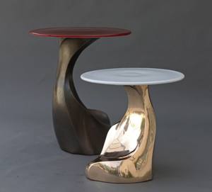 Venta caliente mesa de muebles para el hogar Hotel y restaurante mesa auxiliar decorativa acabado dorado diseño moderno mesa de muebles de metal - Product Image 4